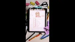 Getting ready for school #bulletjournal #planning #backtoschool #school