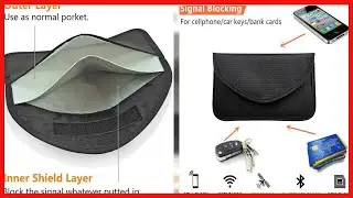 Protect Your Car and Privacy with a Faraday Signal Blocking Bag