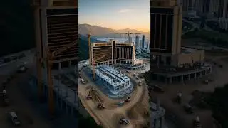 stunning Hotel construction Time-lapse #creative #architecture