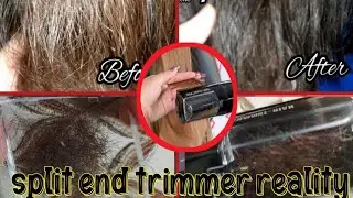 How to get rid of split ends at home/ Split end trimmer review/Does It really works?#jannatkhan