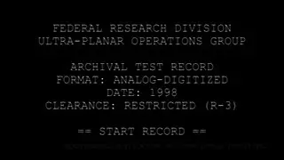 FR-RT-02 &mdash; Recovered Handgun Platform Test (Analog Archive)