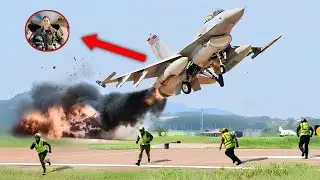 Caracas Shocked! Female US F-16 Fighter Pilot Takes Off at Full Speed