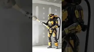 Dewalt drywall exoskeleton with wireless sander  #dewalt #dewalttools #drywall #drywallfinisher
