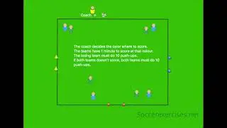Practice match drill by soccerexercises #Shorts
