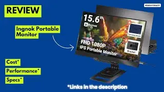 Ingnok Portable Monitor 15.6 Inch FHD IPS Review Ultra Slim Laptop Screen Extender, USB-C Compatible