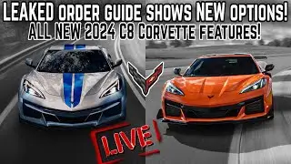 ALL NEW 2024 C8 Corvette Stingray/Z06/ERAY options DISCOVERED in ORDER GUIDE!