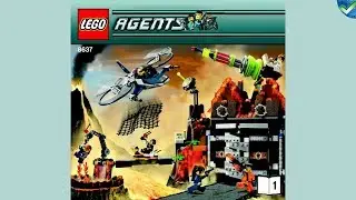 8637 Volcano Base LEGO&reg; Agents Manual at the Brickmanuals Instruction Archive