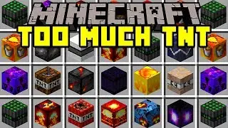 Minecraft TOO MUCH TNT MOD! | 50+ NEW TNT, METEORS, NUKES, & MORE! | Modded Mini-Game