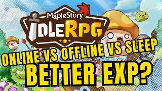 MapleStory Idle | Online vs Offline vs Sleep Mode + EXP Coupon Bonus