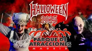 [4K] HALLOWEEN PARQUE DE ATRACCIONES DE MADRID 2025
