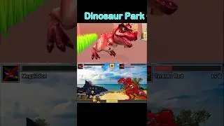 Dinosaur Park + Dino Robot Battle Arena #1 #shorts  #dinosaur #jurassicworld