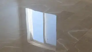 Check The Reflection in Marble Floor Polish