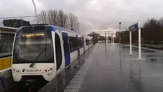 RET Metro 1*Type RSG3 op Capelsebrug richting Schiedam Centrum (metrolijn B)