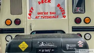 Short Bus Deck Build pt1 | Green Bay WI Schoolie | Real Buslife
