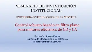 Control robusto basado en filtro plano para motoresel&eacute;ctricos.