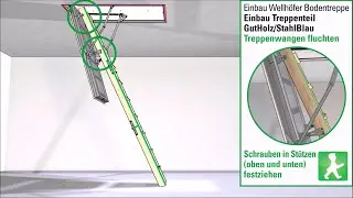 Einbau Wellhöfer Bodentreppe GutHolz Montagevideo