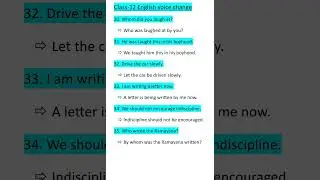 class-12 English important voice change part- 6 #english #important #grammar