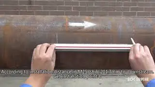 Install a  Clamp on sensor step by step on ultrasonic flow meter