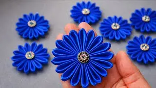 DIY Beautiful Ribbon Flower Tutorial for Beginners / Very Very Easy Satin Ribbon Rose