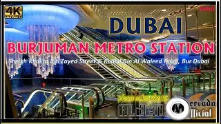 DUBAI METRO 2022 | GOING TO BURJUMAN METRO STATION | SIDEVIEW
