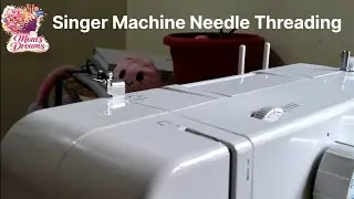 Singer Machine Needle threading @MomsDreams-MD  #singerpromise #sewing #singerthreading #basicsewing