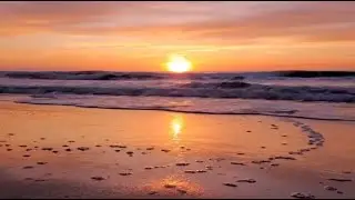Ocean Waves at Sunset | Denize Vuran Dalgalar 🌊 | Gün Batımı Sahil Huzuru