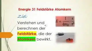 Energie 31 Feldst&auml;rke Atomkern Ort vom Elektron Wasserstoff elektrische Feldkonstante, Permittivit&auml;t