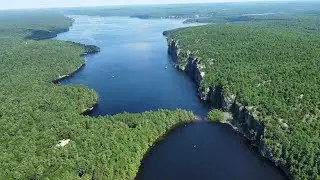 Bon Echo Provincial Park 4K Aerial Tour, Cloyne ON Canada