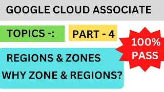 gcp cloud associate exam 2023 , topics - regions and zones , #gcp #googlecloud #cloudcertification