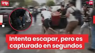 SJL: extranjero intenta huir de operativo y es capturado por la PNP