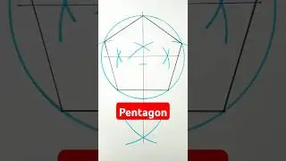 how to draw a pentagon | Pentagon Construction