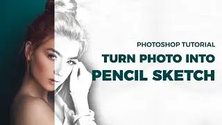 2 Minutes Photoshop: Transform Photo into Pencil Sketch Drawing in 4 Steps