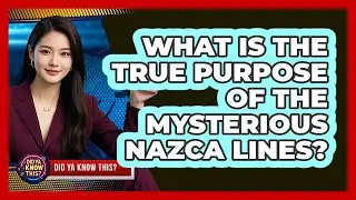 What Is The True Purpose Of The Mysterious Nazca Lines? - Did Ya Know This