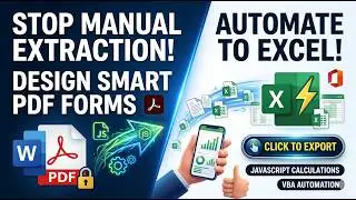 Automate PDF Forms with Calculations & Data Extraction using Javascript & VBA macros