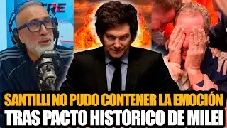SANTILLI NO PUDO CONTENER LA EMOCIÓN TRAS PACTO HISTÓRICO DE MILEI CON EUROPA