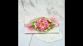 Make a floral gift envelope with Amazing Paper Grace dies.