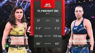 Natalia Silva vs Rose Namajunas FULL FIGHT | UFC 5 AI Simulation Gameplay (CPU vs CPU)