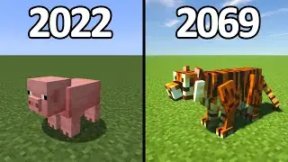 minecraft animals: now vs 2069
