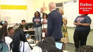 JUST IN: President Biden, First Lady Dr. Jill Biden Meet With Students At Washington, D.C. School