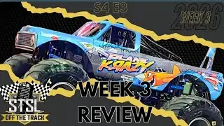 Monster Jam Week 3 Review! Tristan's Suspension?! New Plane Krazy Design! / STSL: Off the Track