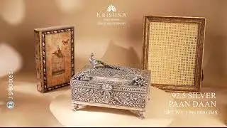 Timeless Elegance ✨ 92.5 Pure Silver Paan Daan Box | Krishna House Of Silver