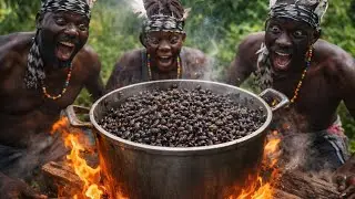 Primitive African Cooking Over Fire &ndash; No Modern Tools...@VillageCookingChannel 
