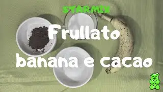 Frullato banana e cacao, con il mini Frullatore homgeek, velocissimo, starmix