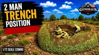 2 Man Infantry Fighting Position for 1/72 Scale Diorama