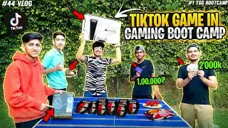 Tiktok Game In Boot Camp With Youtubers Gone Wrong 🤣- Spending 1,00,000 in 30 Sec 😱- TSG Vlog #44