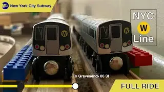 Munipals Subway: R160 (W) Train Full Ride: Astoria- Ditmars Blvd To Gravesend- 86 St [EXCLUSIVE]