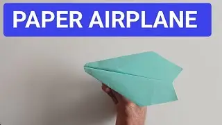 How to make a paper airplane that flies far| step - by - step Guide| Paper plane 