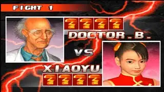 Tekken 3 - Доктор Би против 5 других неизвестных персонажей в командном матче Tekken.