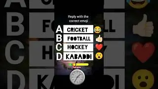 What is the national sport of Pakistan?/Cricket#Football #Hockey#Kabaddi #quiz #faqirgames #shorts