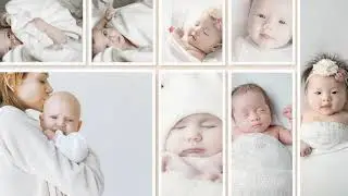 Free Cute Baby One Year Record Celebration Photo Collage Slideshow Video Template - FlexClip